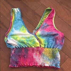 Gaze Multicolor Tie-Dye Top
